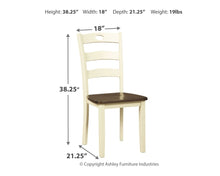 Load image into Gallery viewer, Woodanville - Cream/Brown - Dining Room Side Chair (2/CN)