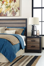 Load image into Gallery viewer, Harlinton - Warm Gray/Charcoal - Two Drawer Night Stand