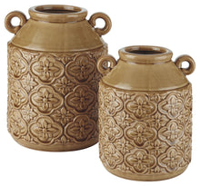Load image into Gallery viewer, Edaline - Ochre - Vase Set (2/CN)
