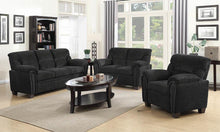 Load image into Gallery viewer, Grey - Clemintine Upholstered Chair With Nailhead Trim Graphite