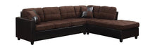 Load image into Gallery viewer, Mallory Sectional - Chocolate - Mallory Upholstered Sectional Chocolate And Dark Brown