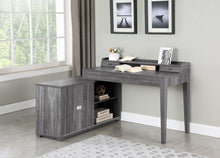 Load image into Gallery viewer, Jamara L-shape Office Desk With Power Outlet Weathered Grey
