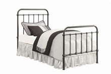 Load image into Gallery viewer, Livingston Collection - Livingston Twin Panel Metal Bed Dark Bronze