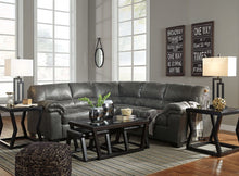 Load image into Gallery viewer, Bladen - Slate - 5 Pc. - Left Arm Facing Loveseat, Right Arm Facing Sofa Sectional, Kelton Cocktail Table with Stools, 2 End Tables