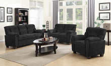 Load image into Gallery viewer, Grey - Clemintine Upholstered Chair With Nailhead Trim Graphite