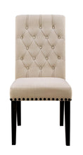 Load image into Gallery viewer, Beige - Phelps Upholstered Side Chairs Beige And Smokey Black (Set of 2)