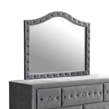 Load image into Gallery viewer, Deanna Bedroom Collection - Grey - Deanna Button Tufted Mirror Grey