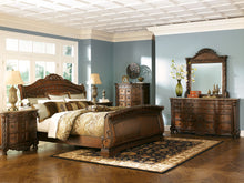Load image into Gallery viewer, North Shore - Dark Brown - King Sleigh Bed