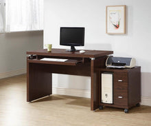 Load image into Gallery viewer, Russell Collection - Russell Computer Desk With Keyboard Tray Medium Oak