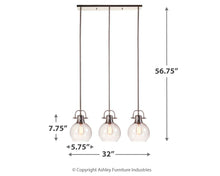 Load image into Gallery viewer, Johano - Gray - Glass Pendant Light (1/CN)