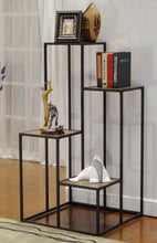 Load image into Gallery viewer, 4-tier Display Shelf Rustic Brown And Black