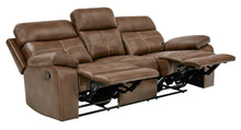 Load image into Gallery viewer, Damiano Motion Collection - Tri-tone Brown - Damiano Button Tufted Motion Sofa Tri-tone Brown