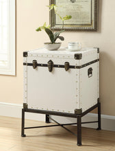 Load image into Gallery viewer, Accent Cabinet With Nailhead Trim White
