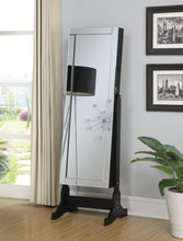 Load image into Gallery viewer, Storage Jewelry Cheval Mirror Black