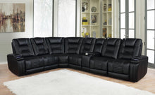 Load image into Gallery viewer, Black - 7 Pc Power2 Sectional