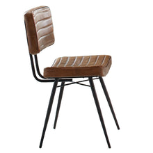 Load image into Gallery viewer, Camel - Misty Padded Side Chairs Camel And Black (Set of 2)