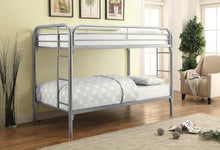 Load image into Gallery viewer, Morgan Bunk Bed - Morgan Twin Over Twin Bunk Bed Silver