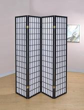Load image into Gallery viewer, White - 4-panel Folding Screen Black And White