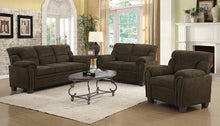 Load image into Gallery viewer, Brown - Clemintine Upholstered Chair With Nailhead Trim Brown