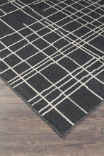 Load image into Gallery viewer, Jai - Black/Cream/Gray - Large Rug