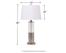 Load image into Gallery viewer, Norma - Silver Finish - Metal Table Lamp (2/CN)