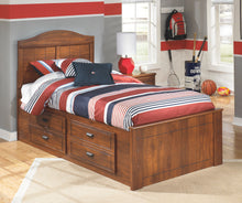 Load image into Gallery viewer, Barchan - Medium Brown - Twin Panel Bed with Trundle