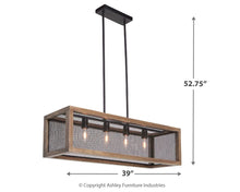 Load image into Gallery viewer, Jodene - Brown/Black - Wood Pendant Light (1/CN)