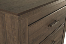 Load image into Gallery viewer, Juararo - Dark Brown - 6 Pc. - Dresser, Mirror, Chest, Queen Panel Bed