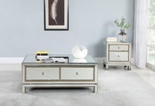Load image into Gallery viewer, 2-drawer Coffee Table Champagne And Silver