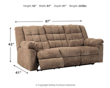 Load image into Gallery viewer, Workhorse - Cocoa - Reclining Sofa
