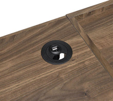 Load image into Gallery viewer, Lawtey Collection - Lawtey 2-drawer Writing Desk With Outlet Aged Walnut