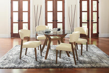 Load image into Gallery viewer, Paxton Collection - Paxton Round Glass Top Dining Table Nutmeg