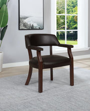 Load image into Gallery viewer, Home Office : Chairs - Brown - Upholstered Office Chair With Nailhead Trim Brown