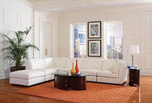 Load image into Gallery viewer, Quinn Sectional - White - Quinn Tufted Back Armless Chair White