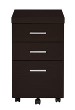 Load image into Gallery viewer, Skylar Collection - Skylar 3-drawer Mobile Storage Cabinet Cappuccino