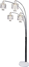 Load image into Gallery viewer, Floor Lamp With 4 Staggered Shades Black