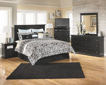 Load image into Gallery viewer, Maribel - Black - Queen/Full Panel Headboard