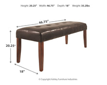 Load image into Gallery viewer, Lacey - Medium Brown - Large UPH Dining Room Bench
