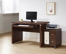 Load image into Gallery viewer, Russell Collection - Russell Computer Desk With Keyboard Tray Medium Oak