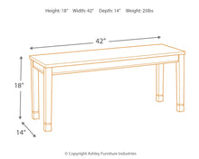 Load image into Gallery viewer, Whitesburg - Brown/Cottage White - Large Dining Room Bench