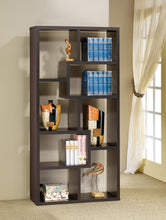 Load image into Gallery viewer, Home Office : Bookcases - 10-shelf Bookcase Cappuccino