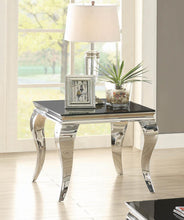 Load image into Gallery viewer, Abildgaard Collection - Square End Table Chrome And Black