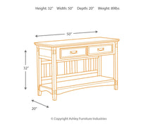 Load image into Gallery viewer, Cross Island - Medium Brown - Console Sofa Table