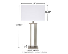 Load image into Gallery viewer, Aniela - Silver Finish - Metal Table Lamp (2/CN)