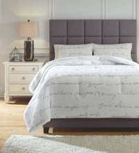 Load image into Gallery viewer, Adrianna - White/Gray - Queen Comforter Set