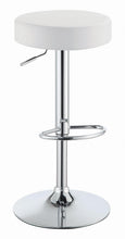 Load image into Gallery viewer, White - 29" Adjustable Bar Stool Chrome And White