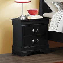 Load image into Gallery viewer, Louis Philippe Collection - Louis Philippe Black Two-drawer Nightstand