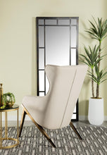 Load image into Gallery viewer, Cream - Upholstered Accent Chair Cream And Bronze