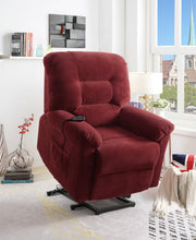 Load image into Gallery viewer, Living Room : Power Lift Recliner - Brick Red - Upholstered Power Lift Recliner Brick Red