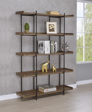 Load image into Gallery viewer, Lawtey Collection - Lawtey 5-shelf Bookcase Aged Walnut